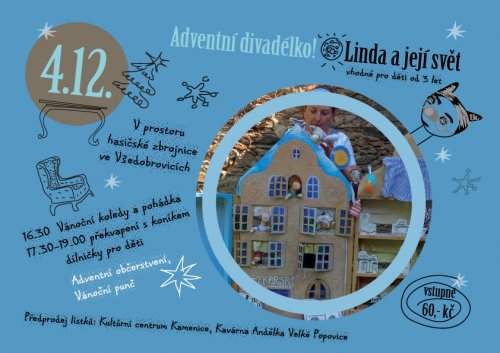 Ilustrativní obrázek ke článku Adventní divadélko pro děti - Linda a její svět