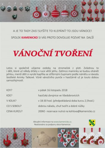 Ilustrativní obrázek ke článku Spolek Kamenicko v listopadu